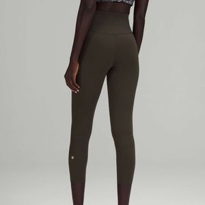 EUC Lululemon Base Pace High-Rise Crop 23" Legging | Dark Olive | Sz 8 | likenew